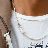 Kilt Pin Chain Hallmarked Sterling Silver
