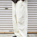 Grid Cord Slacks Ivory