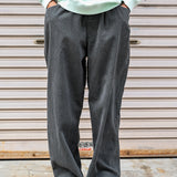Grid Cord Slacks Smog Green