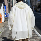 Sheer Hooded Jacket White