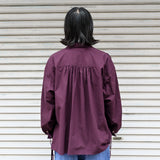 SIDE SLIT SHIRT Burgundy