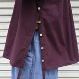 SIDE SLIT SHIRT Burgundy