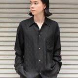 Cupro Regular collar L/S shirts Brown