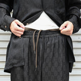 Cupro Wide pants Brown