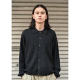 Crepe knit Shirt Black