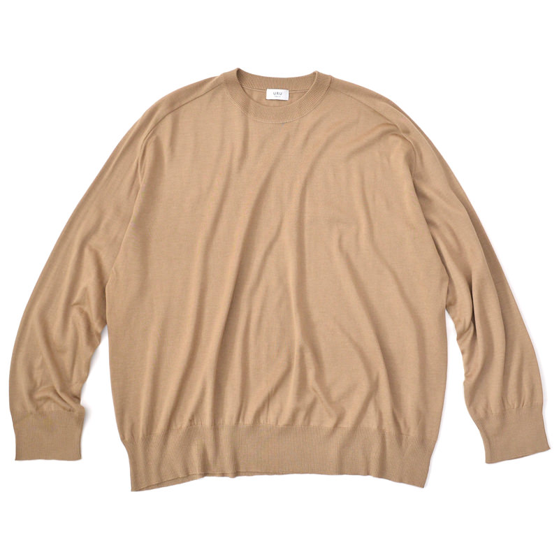 URU (CREW NECK L/S KNIT Beige) 通販 ｜ SUPPLY TOKYO online store