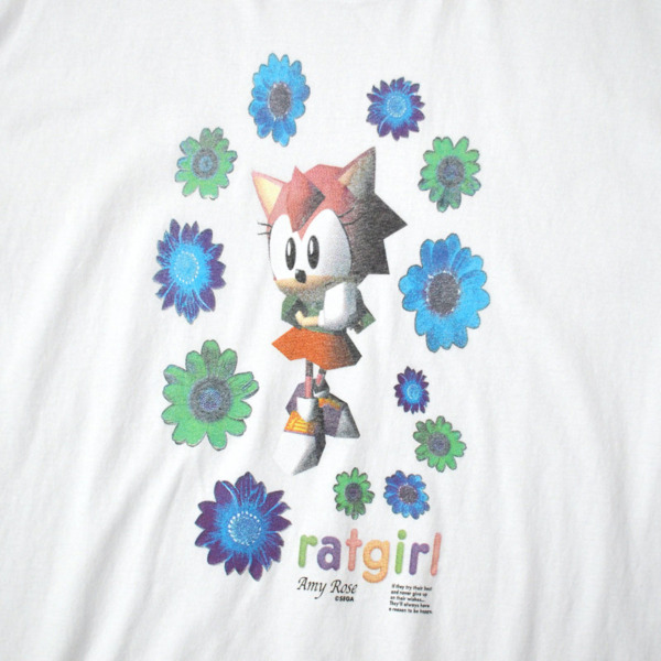 STRAY RATS × SONIC THE HEDGEHOG (Amy Ratgirl Tee White) 通販 ...