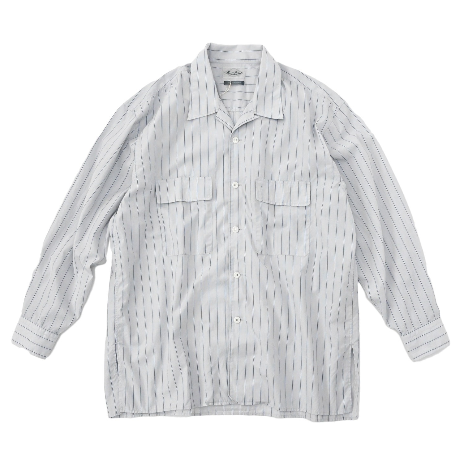 Marvine Pontiak shirt makers (Open Collar SH Beige ST) 通販 ...