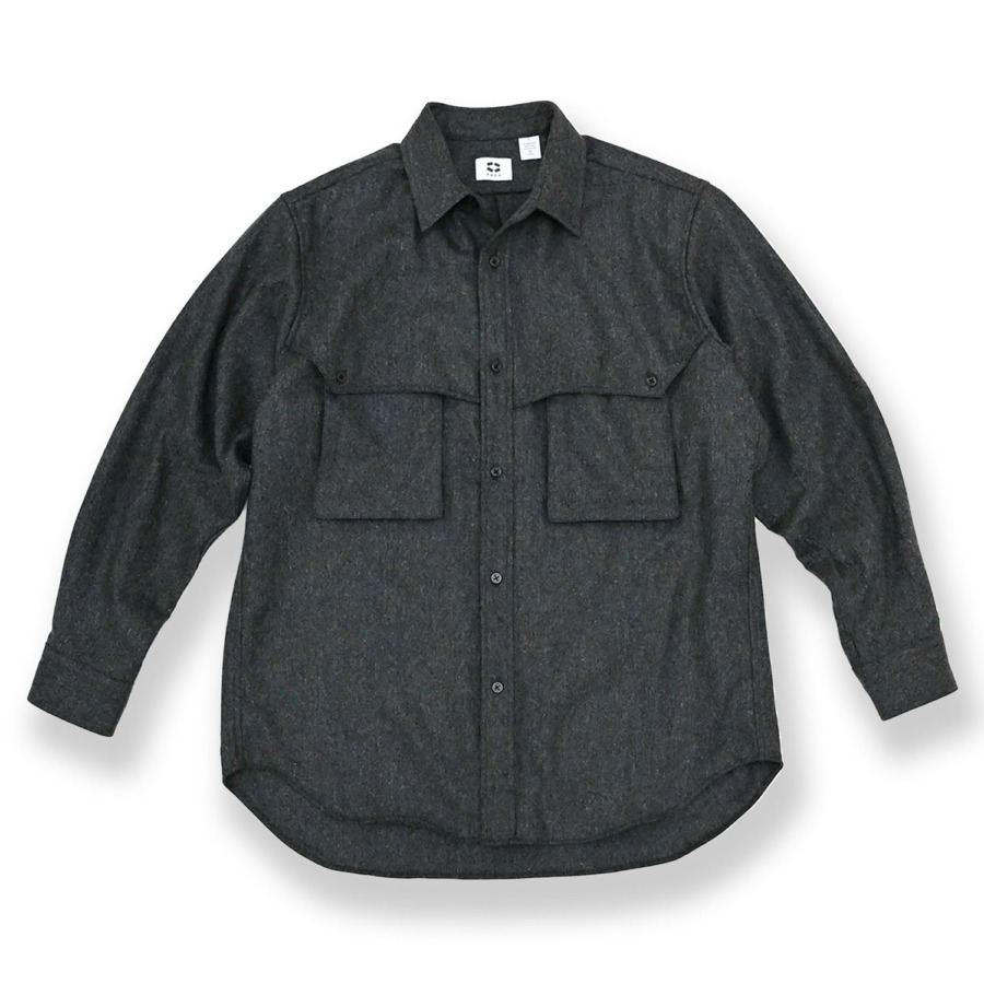 P A C S (WOOL MARCIANO SHIRTS Charcoal) 通販 ｜ SUPPLY TOKYO ...