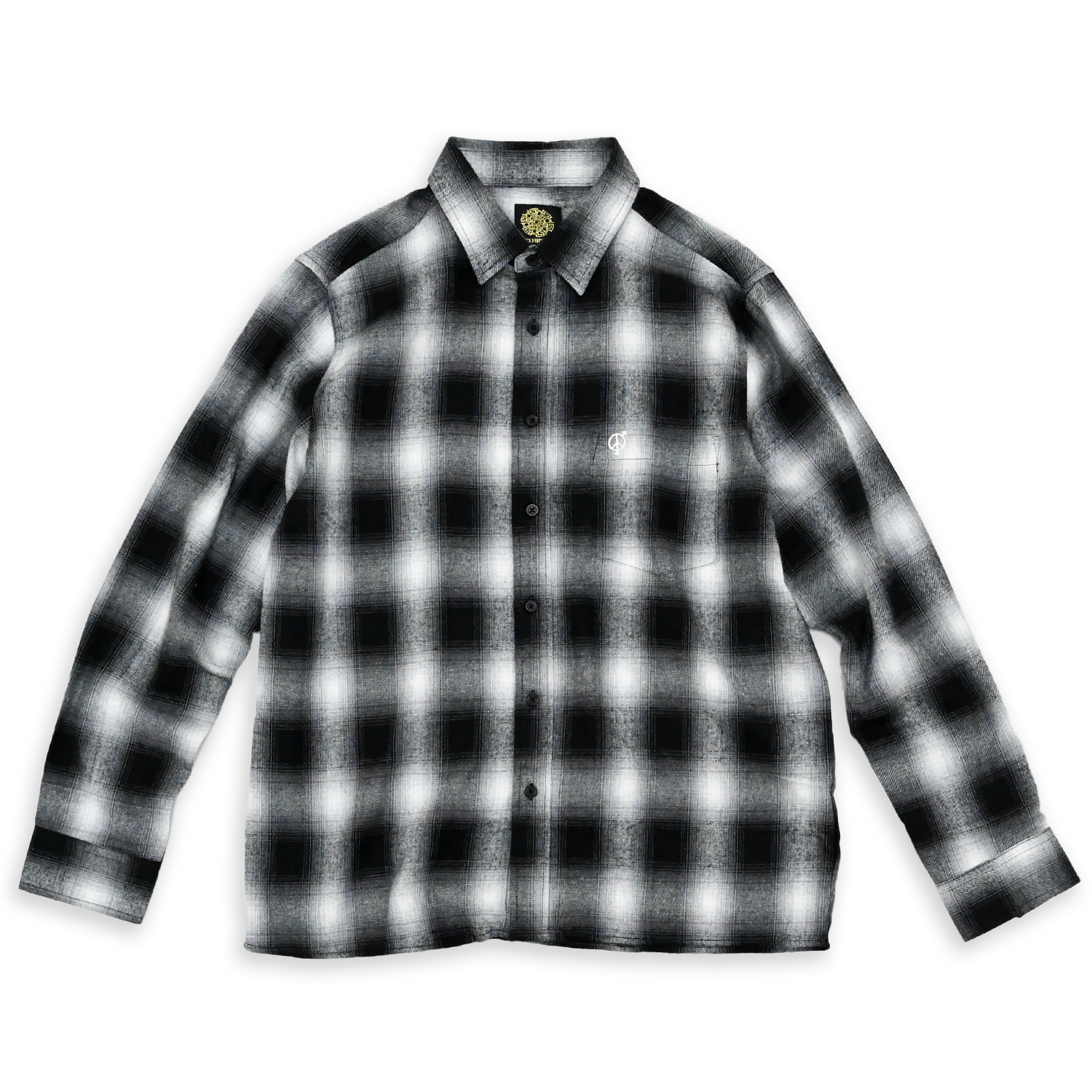 【専用】Shadow Plaid Flannel Shirt Black