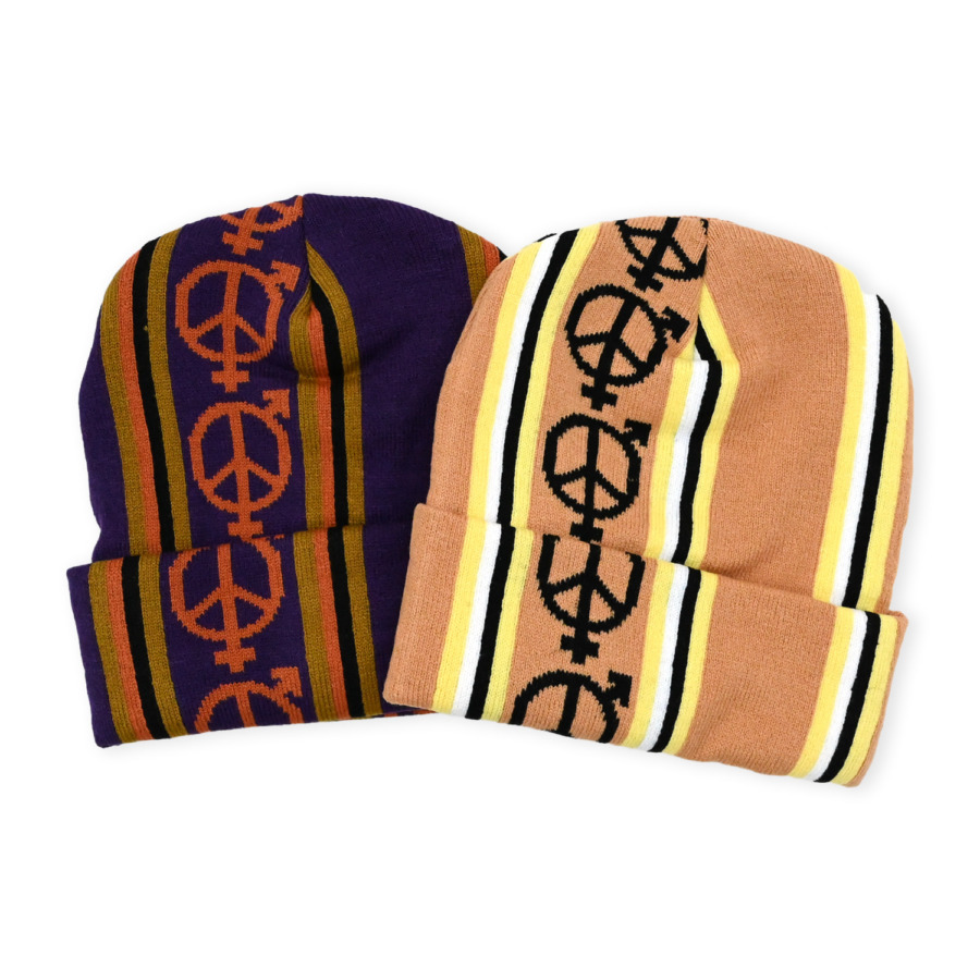 sexhippies ／Vert Stripe Beanie／purple | www.hartwellspremium.com