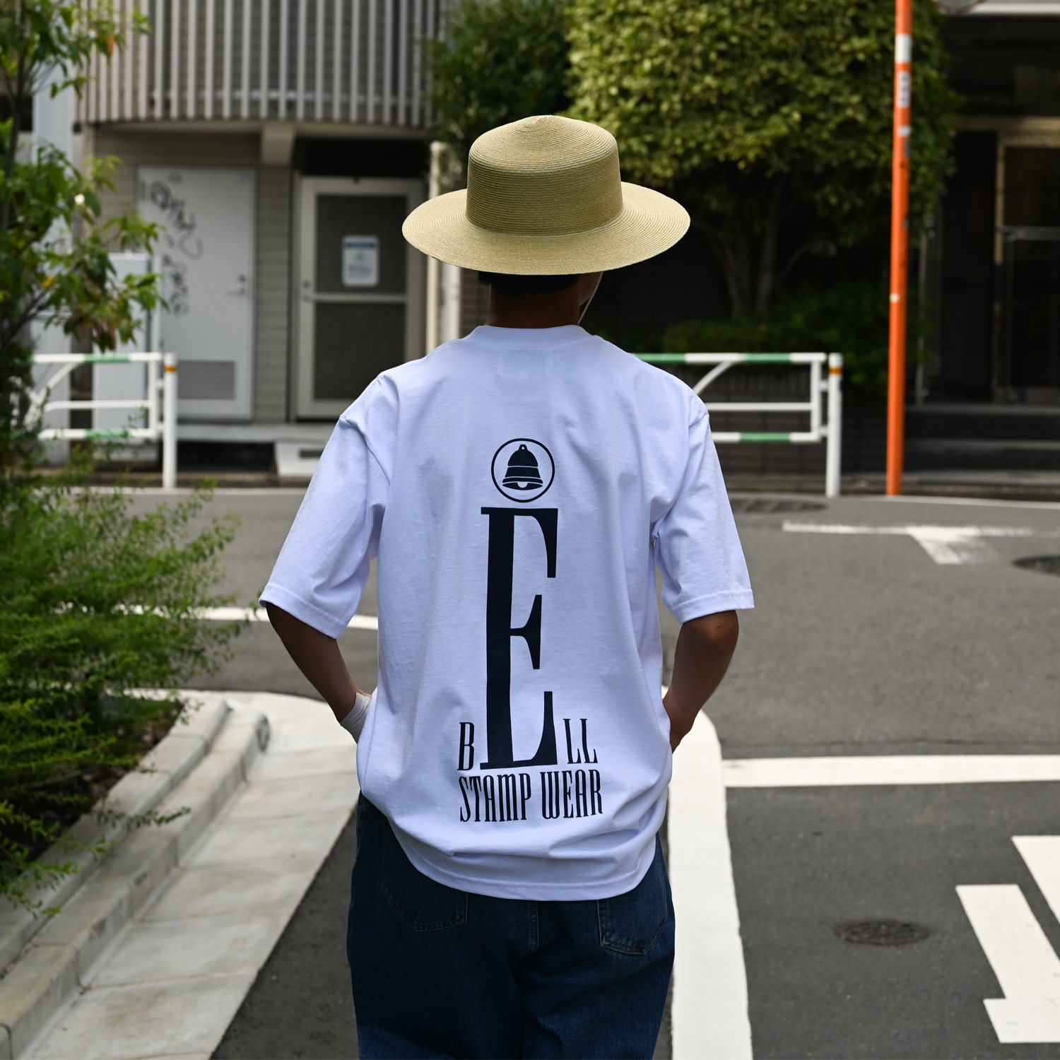 BELL STAMP WEAR (BIG E TEE White) 通販 ｜ SUPPLY TOKYO ...
