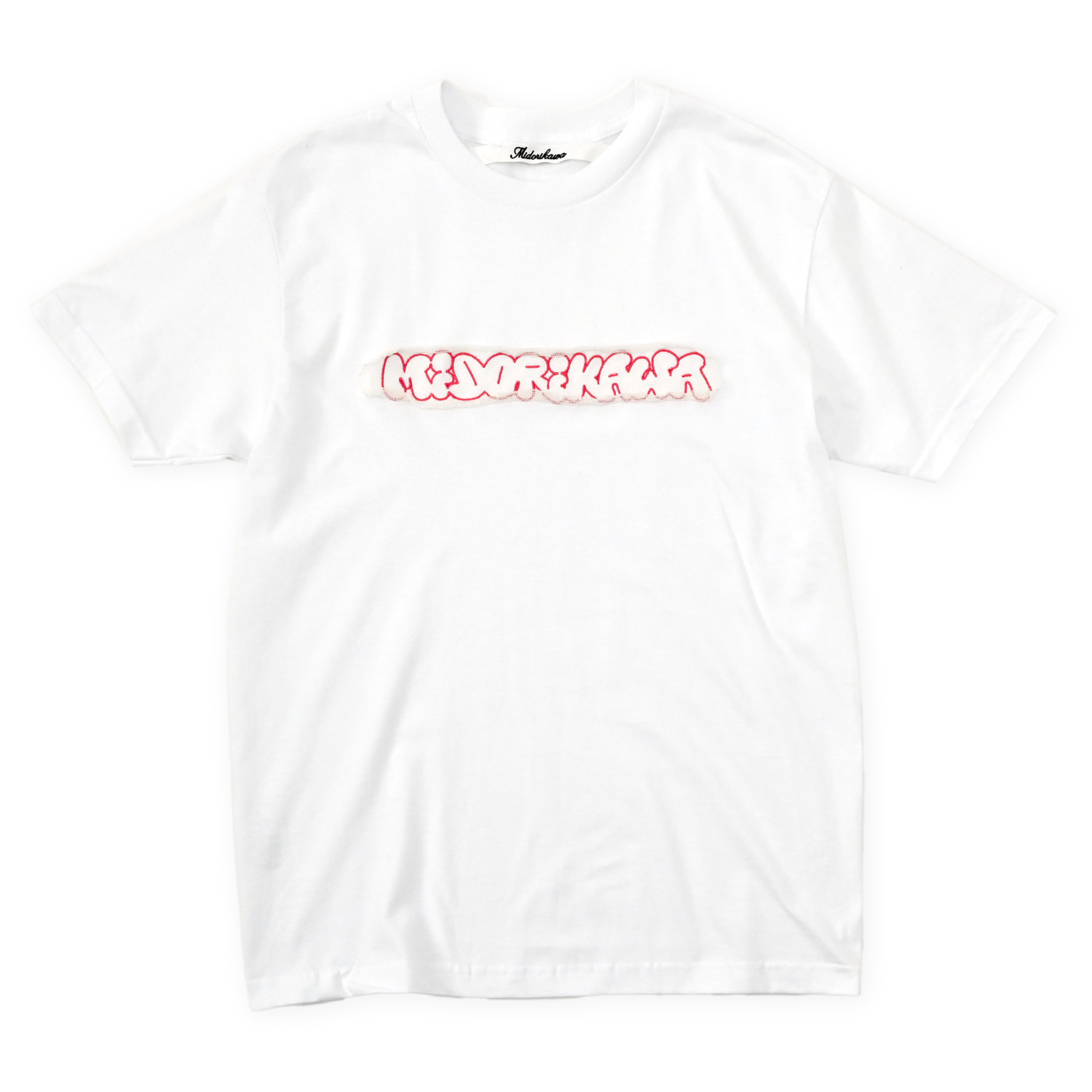 Midorikawa (Nesm logo S/S Tee White × Pink) 通販 ｜ SUPPLY TOKYO 