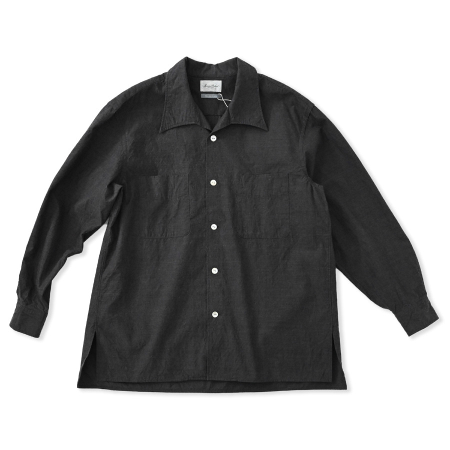 Marvine Pontiak shirt makers (Open Collar SH Charcoal) 通販