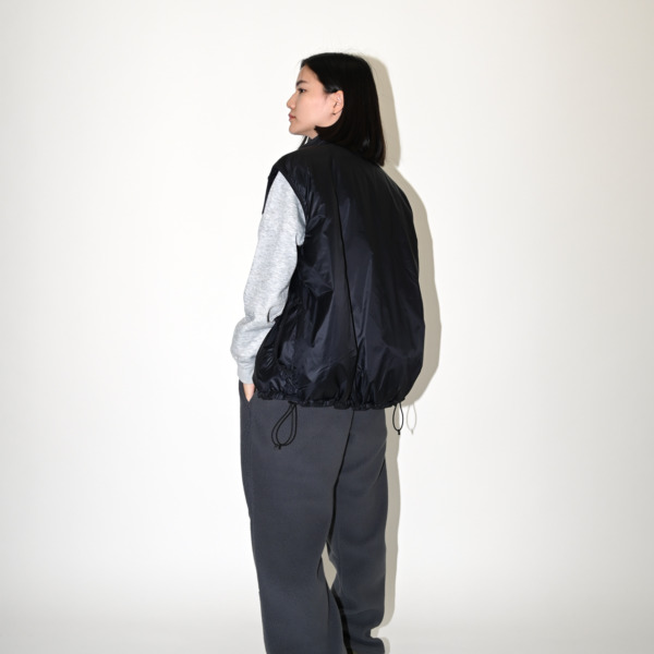 SUPPLY /// Nylon Puffer Vest Black 014