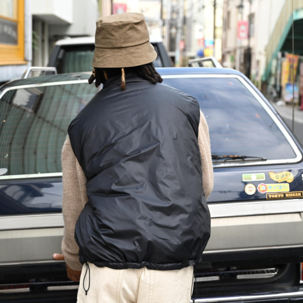 SUPPLY /// Nylon Puffer Vest Black 010