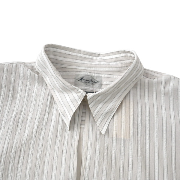 Marvine Pontiak shirt makers /// Skipper SH White × White ST 02