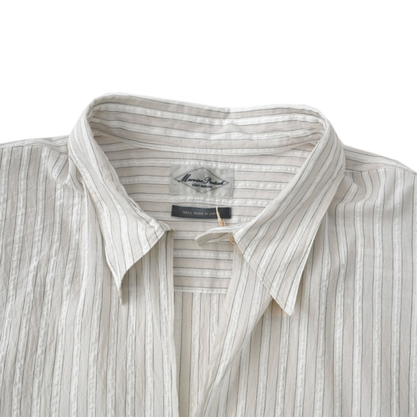 Marvine Pontiak shirt makers /// Skipper SH White × White ST 03