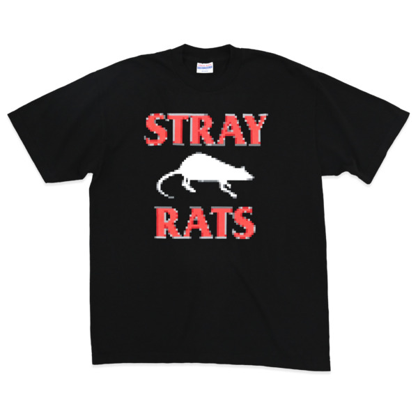 STRAY RATS /// Pixel Rodenticide Tee Black 01