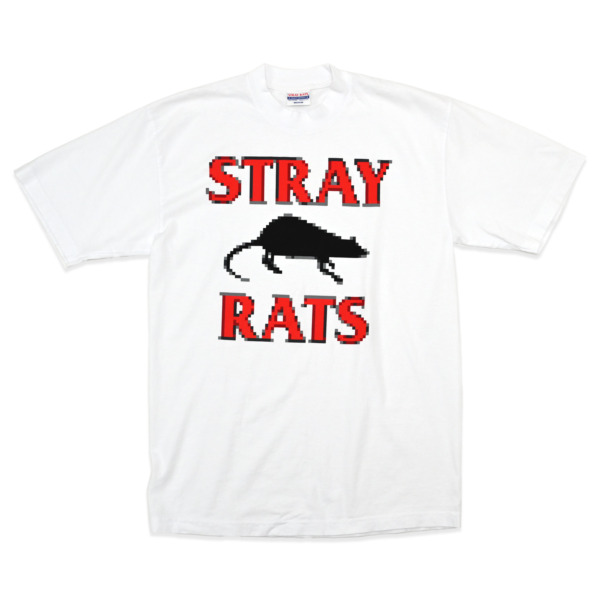 STRAY RATS /// Pixel Rodenticide Tee White 01