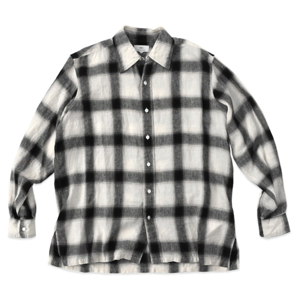 ents. /// Linen Ombre check shirt 01