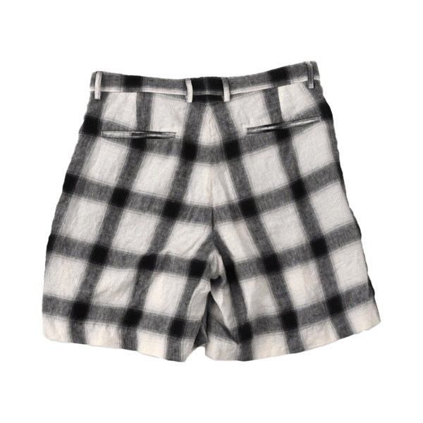 ents. /// Linen Ombre check shorts 02