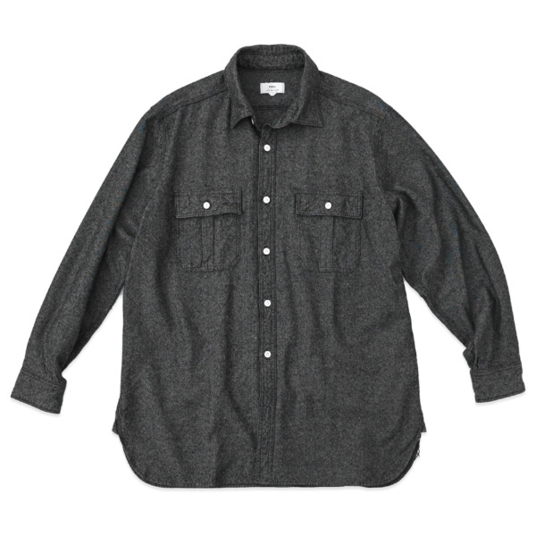 ents. /// Silk Chambray shirt Black 01