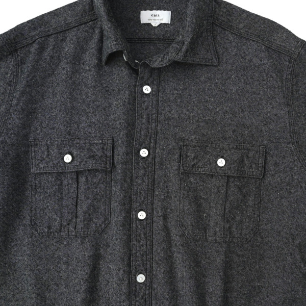 ents. /// Silk Chambray shirt Black 02