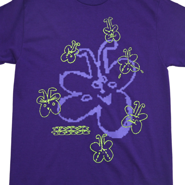 SLINKY /// Butterfly T-shirts Purple 02