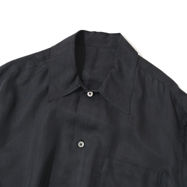 URU /// REGULAR COLLAR L/S SHIRTS Charcoal 02