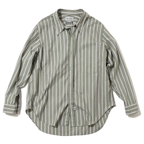 Marvine Pontiak shirt makers /// W Pocket SH Moss ST 01