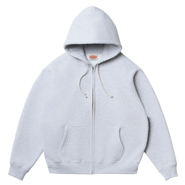 CEASE /// STANDARD ZIP HOODIE ASH GREY 01