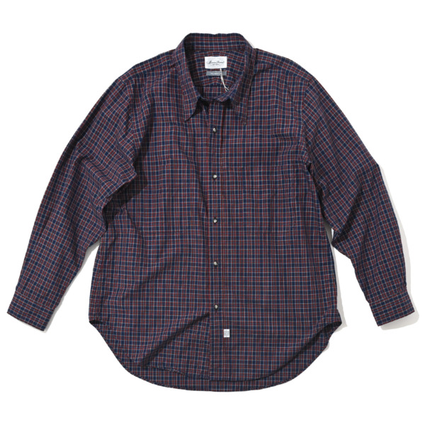 Marvine Pontiak shirt makers /// W Pocket SH Navy CH 01