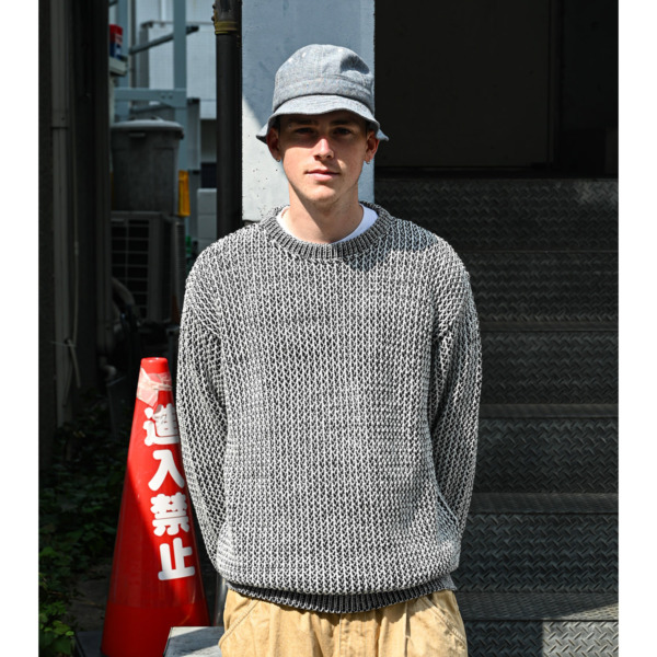 SUPPLY /// Cotton Mesh Knit White / Black 09