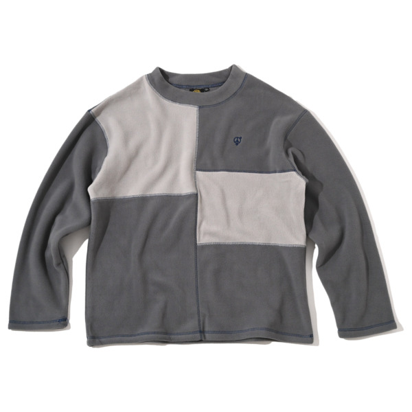 sexhippies /// Box Fleece Mock Neck Gray 01