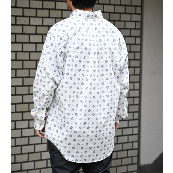 BELL STAMP WEAR /// BELL COMMONS SHIRT 総柄White 06