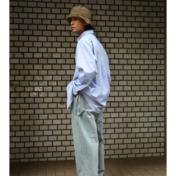 BELL STAMP WEAR /// BELL COMMONS SHIRT 無地Blue 08