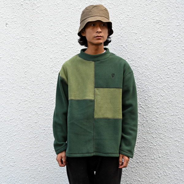 sexhippies /// Box Fleece Mock Neck Olive 05