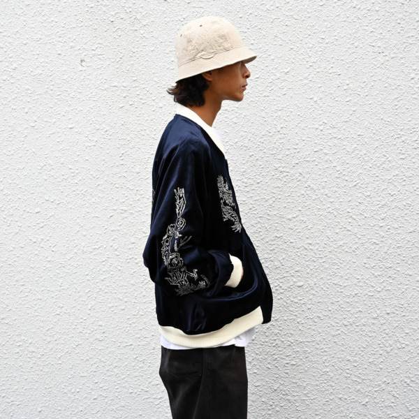 Sasquatchfabrix. /// EASTEND DRAGON SOUVENIR JACKET Navy × Dark Green 07