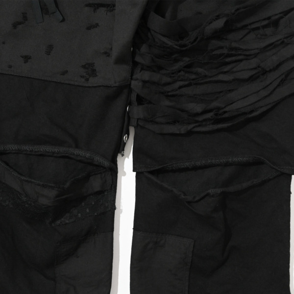 Midorikawa /// BORO PANTS Black 07