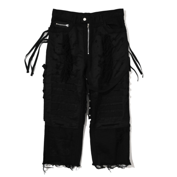 Midorikawa /// BORO PANTS Black 01