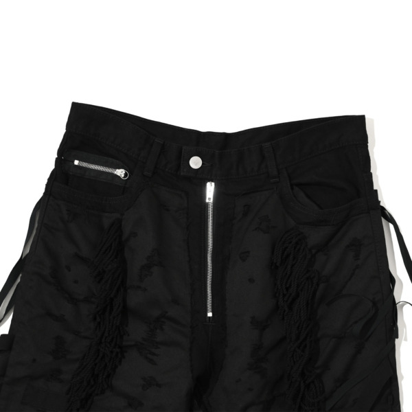 Midorikawa /// BORO PANTS Black 03