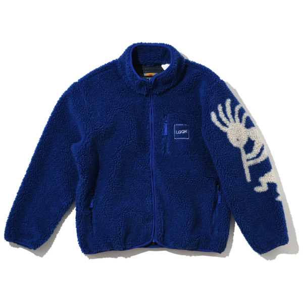 LQQK STUDIO /// KOKOPELLI FLEECE Royal Blue 01