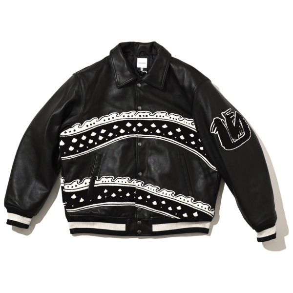 Sasquatchfabrix. /// × AVILEX “EASTEND DRAGON” Varsity Jacket Black 01