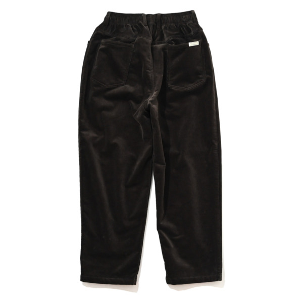 COMFORTABLE REASON /// Brushed Lining Cords Slacks Brown 02