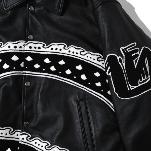 Sasquatchfabrix. /// × AVILEX “EASTEND DRAGON” Varsity Jacket Black 03