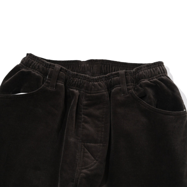 COMFORTABLE REASON /// Brushed Lining Cords Slacks Brown 03