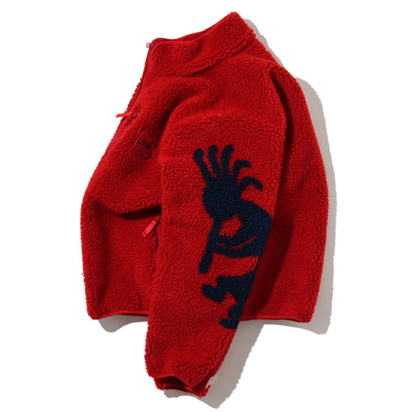 LQQK STUDIO /// KOKOPELLI FLEECE Red 02