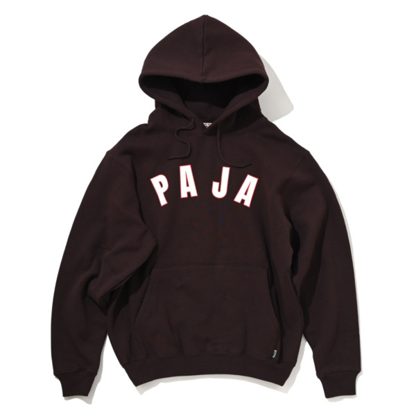 PAJA STUDIO /// Arch logo Pullover Hoodie Brown 01