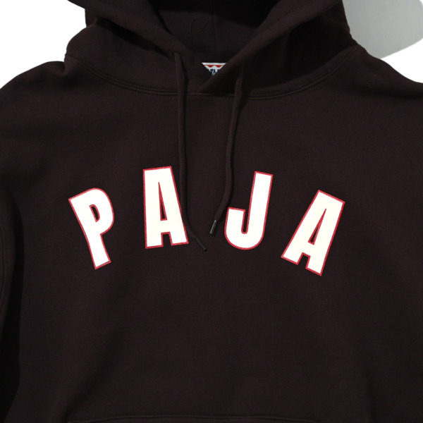 PAJA STUDIO /// Arch logo Pullover Hoodie Brown 02